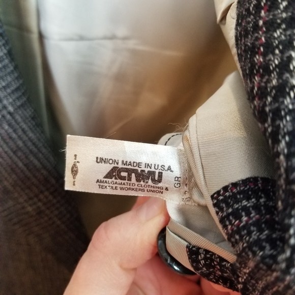 Pierre Cardin Sport Coat Blazer Check 40 R - Picture 15 of 16